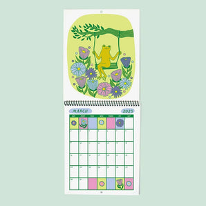 Froggy 2025 Wall Calendar By The Good Twin