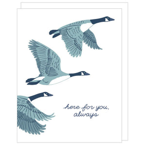 Geese Support Card By Smudge Ink