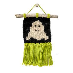 Ghost Mini Woven Wall Hanging (various colours)