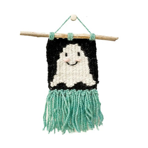 Ghost Mini Woven Wall Hanging (various colours)