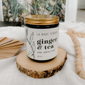 Ginger & Tea 8oz Candle By La Haut Studio