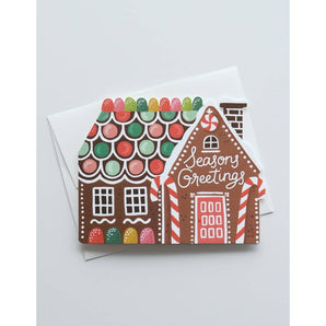 Gingerbread House Die Cut Card By Idlewild Co.