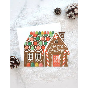 Gingerbread House Die Cut Card By Idlewild Co.