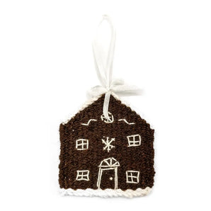 Gingerbread House Woven Ornament By The Gentle Coast