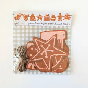 Gingerbread Paper Garland By Lucky Sprout Studio
