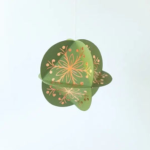 Globe Ornament Kit - Copper Foil & Green Leaf By Kiss