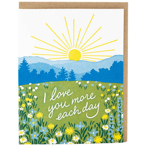Glorious Sunrise Love Card By Smudge Ink