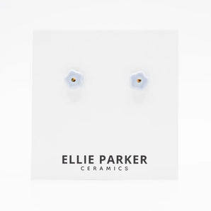 Gold Accent Flower Studs (various colours) By Ellie Parker