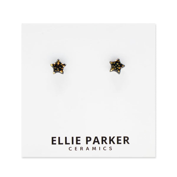 Gold Accent Star Studs (various colours) By Ellie Parker