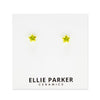 Gold Accent Star Studs (various colours) By Ellie Parker