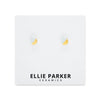 Gold Accent Teardrop Studs (various colours) By Ellie Parker