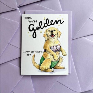 Golden Retriever Mother’s Day Card By Paper Wilderness