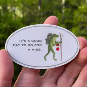 Good Day for a Hike Sticker By Bygone Art Project