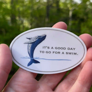 Good Day for a Swim Sticker By Bygone Art Project