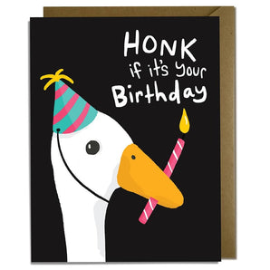 Goose Honk Birthday Card By Kat French Design