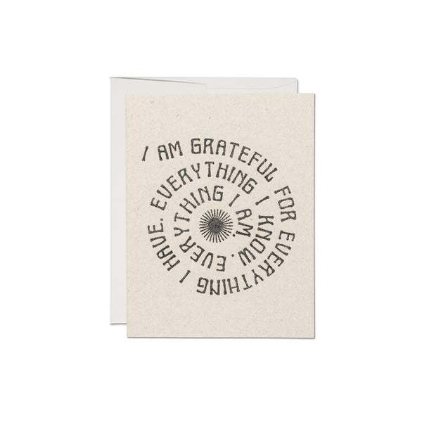 Grateful For Everything Card By Red Cap Cards