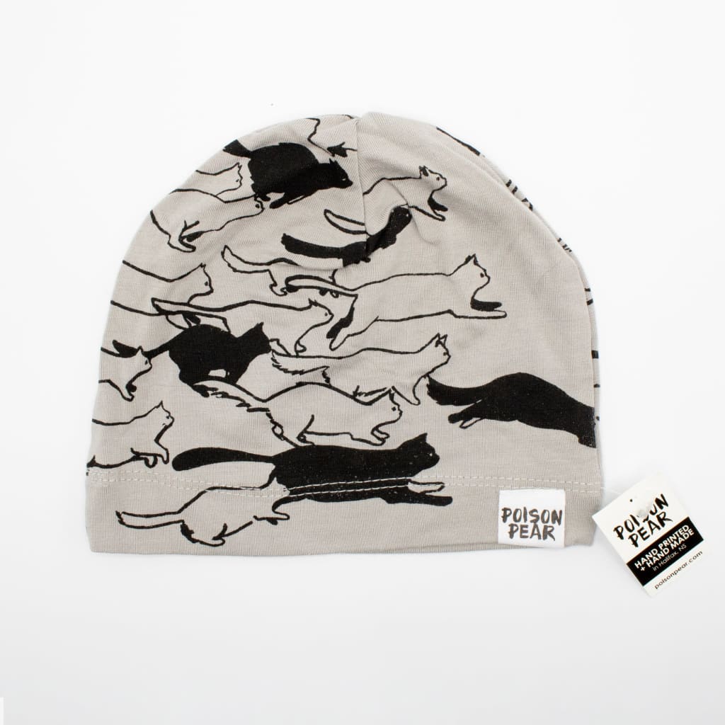 Grey Cats Hat (multiple sizes) By Poison Pear