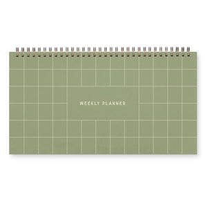 Grid Weekly Planner - Aloe Green (Undated) By Ruff House