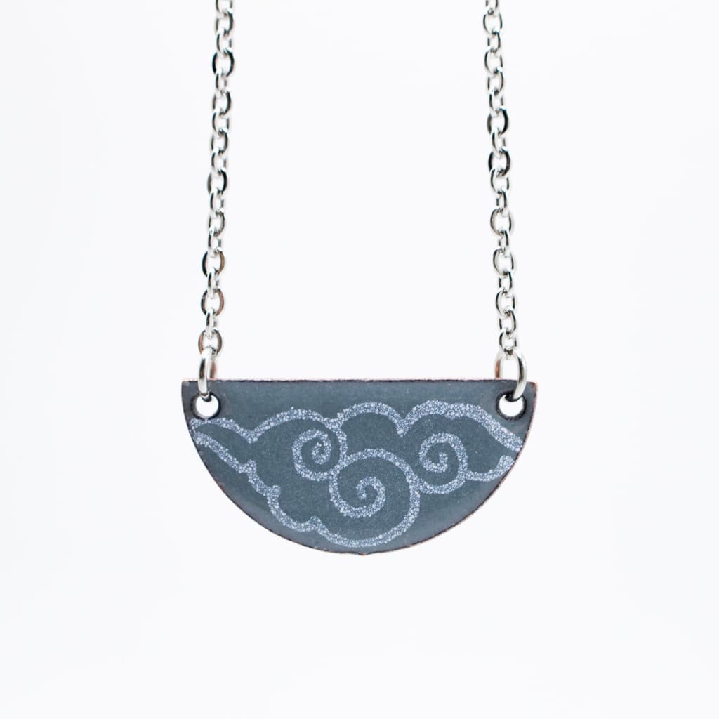Half-moon Cloud Necklace By Aflame Creations Jewelry