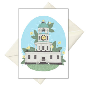 Halifax Clock Tower Card By Lucky Sprout Studio