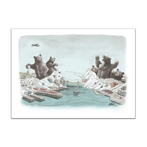 Halifax-Dartmouth Snowball Fight Card By Nyco Rudolph