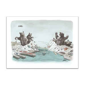 Halifax-Dartmouth Snowball Fight Card By Nyco Rudolph