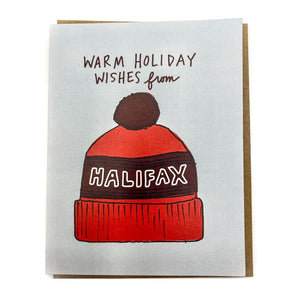 Halifax Pom Hat Card By La Familia Green