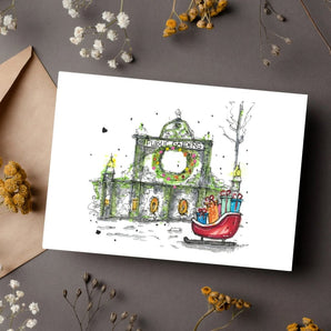 Halifax Public Gardens with Gift Sleigh Card By Downtown