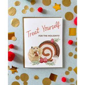 Hamster Dessert Holiday Card By Yeppie Paper