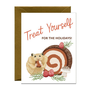 Hamster Dessert Holiday Card By Yeppie Paper