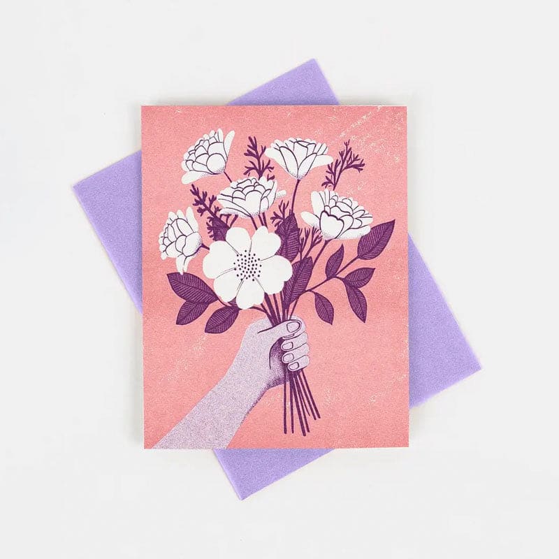 Handful Of Flowers Card By Bromstad Printing Co.