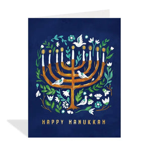 Hanukkah Arrangement Foil Card By Halfpenny Postage