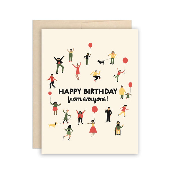 Happy Birthday From Everyone Card By The Beautiful Project