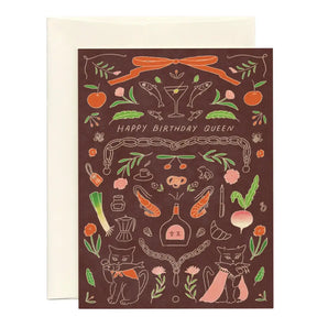 Happy Birthday Queen Card By foonie