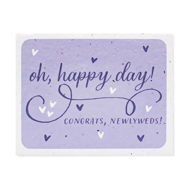 Happy Day Newlyweds Seed Card By hi love. greetings