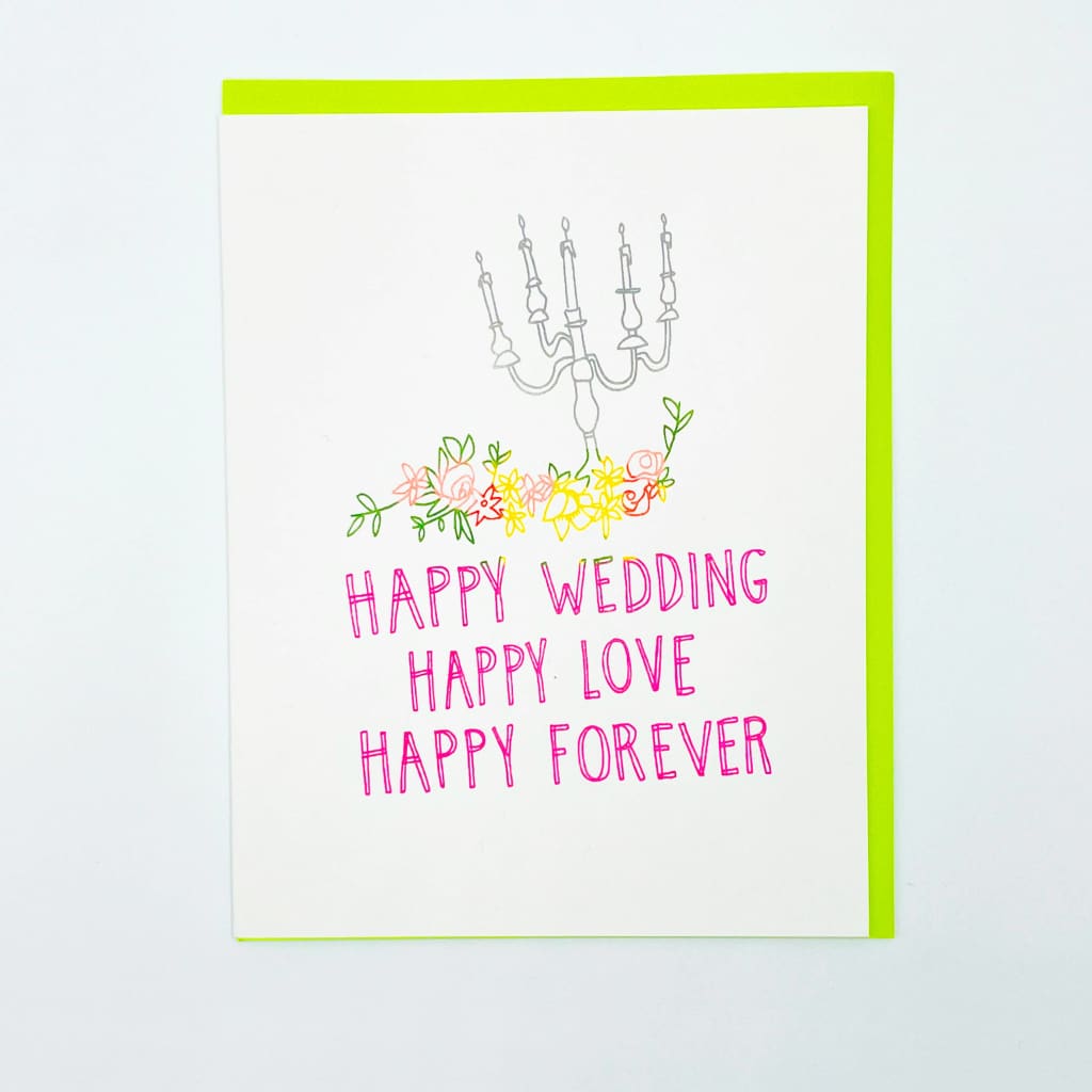 Happy Forever Wedding Card By Cosmic Peace Studio