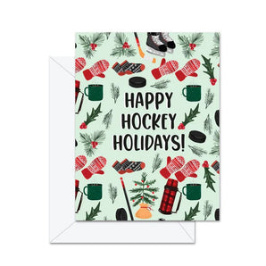 Happy Hockey Holidays Card By Jaybee Design