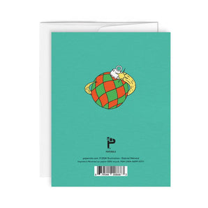 Happy Holiday Kitty Foil Card By Paperole