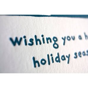 Happy Holiday Rabbit Card By Fugu Press