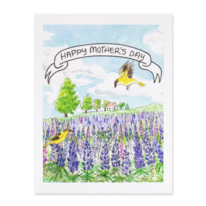 Happy Mother’s Day Lupins Card By Bard