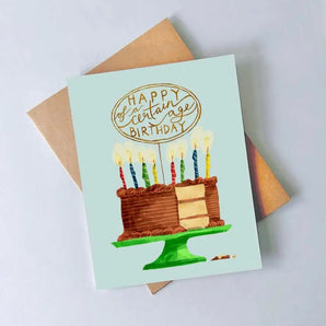 Happy Of A Certain Age Birthday Card By Julep and Trubbs