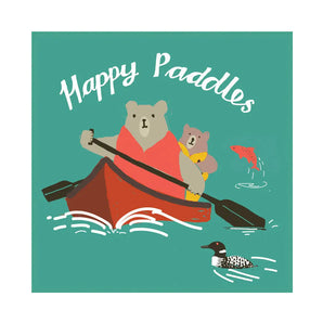 Happy Paddles Card By Anne Ormerod