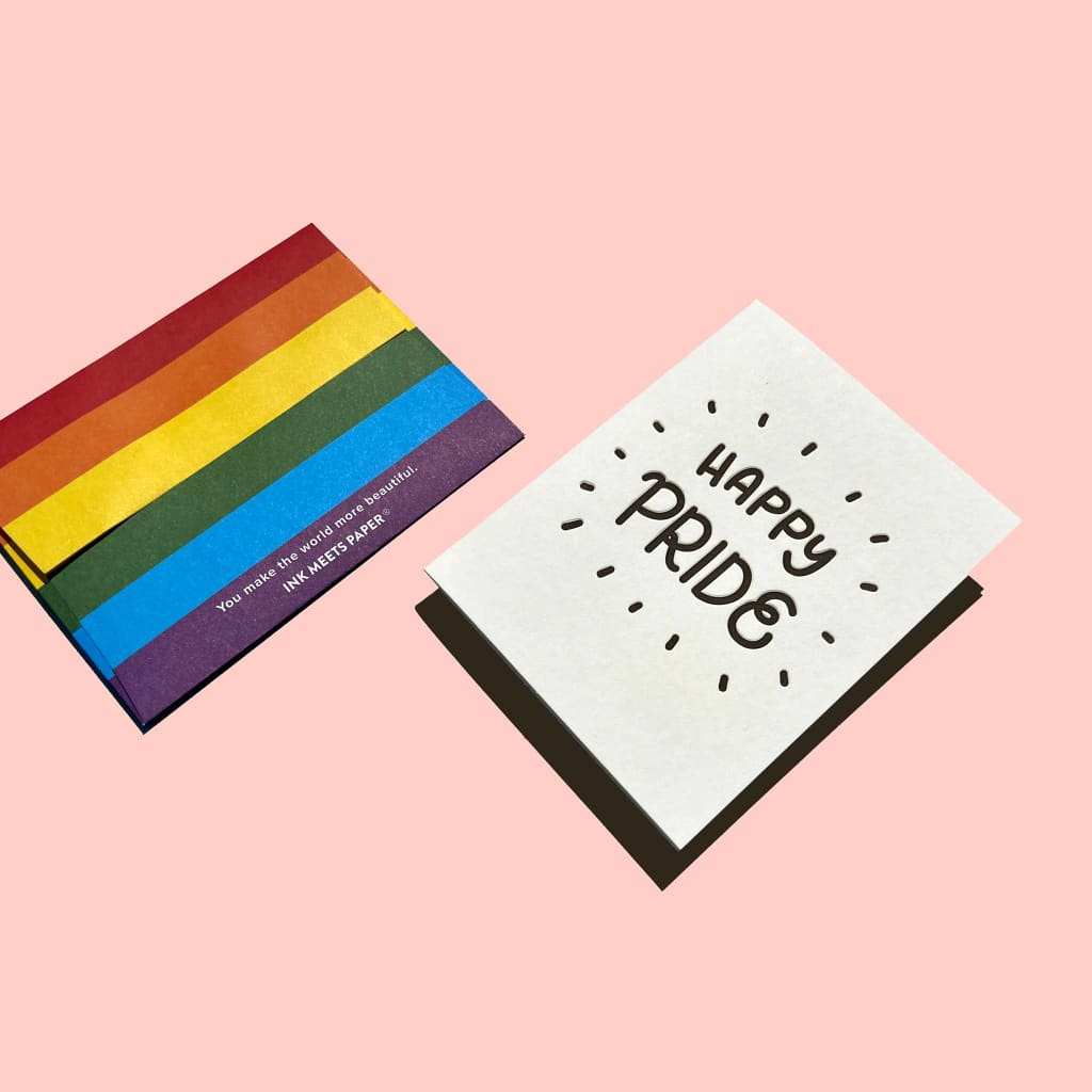 Happy Pride Card By Ink Meets Paper
