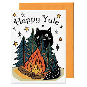 Happy Yule Cat Card By Pencil Empire