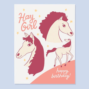Hay Girl Birthday Card By The Good Twin