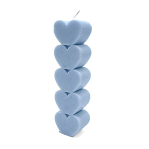 Heart Stack Soy Wax Candle (various colours) By Bizarre