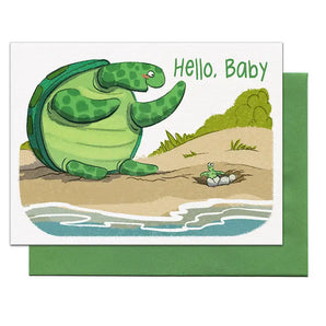 Hello Baby Turtle Card By Pencil Empire