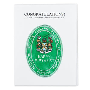 Heritage Registration Halifax Birthday Card By Bard