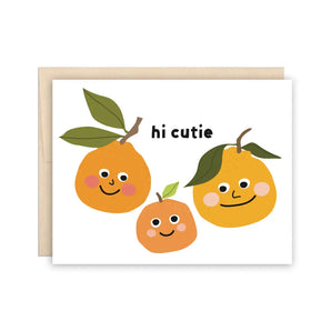 Hi Cutie Oranges Baby Card By The Beautiful Project
