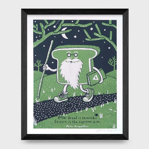 Hiking Bread 8x10 Print By Floating World Studio